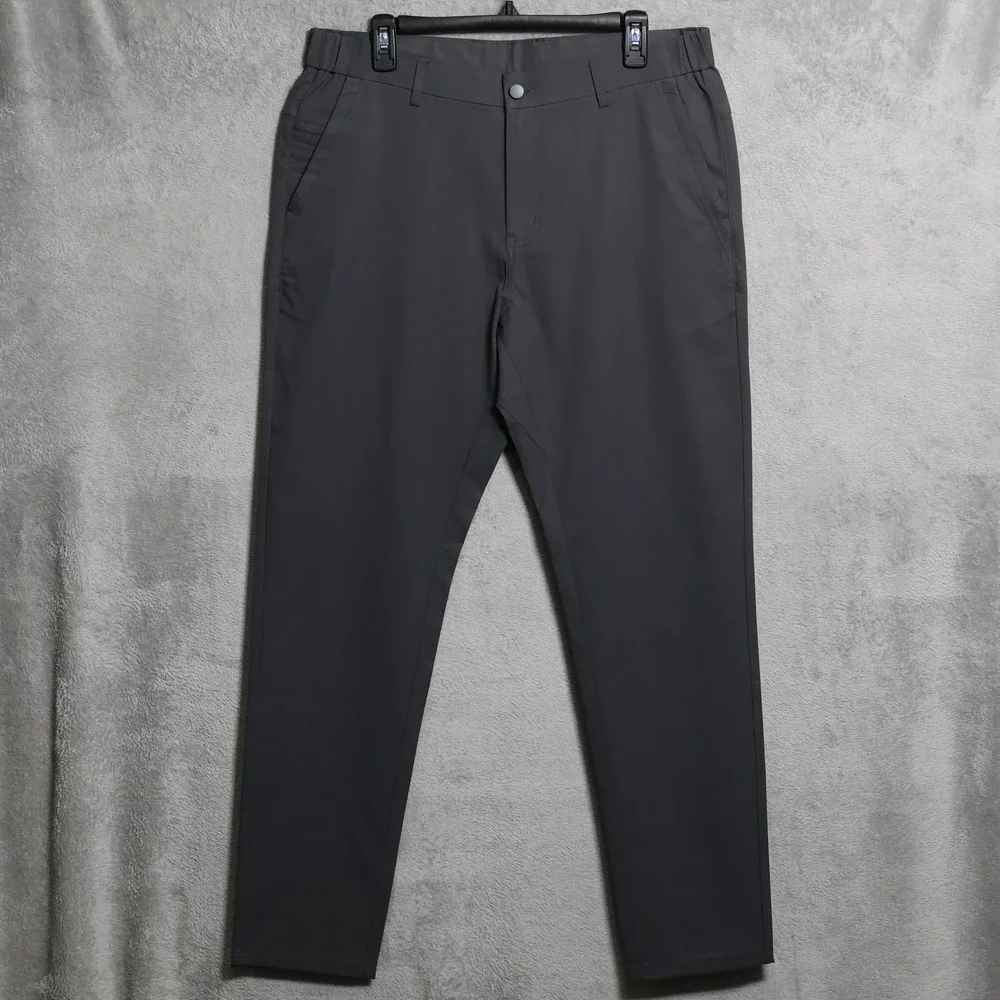 Jack Archer Pants Mens 34x31 Charcoal Gray Jetsetter Tech Chino Golf Preppy